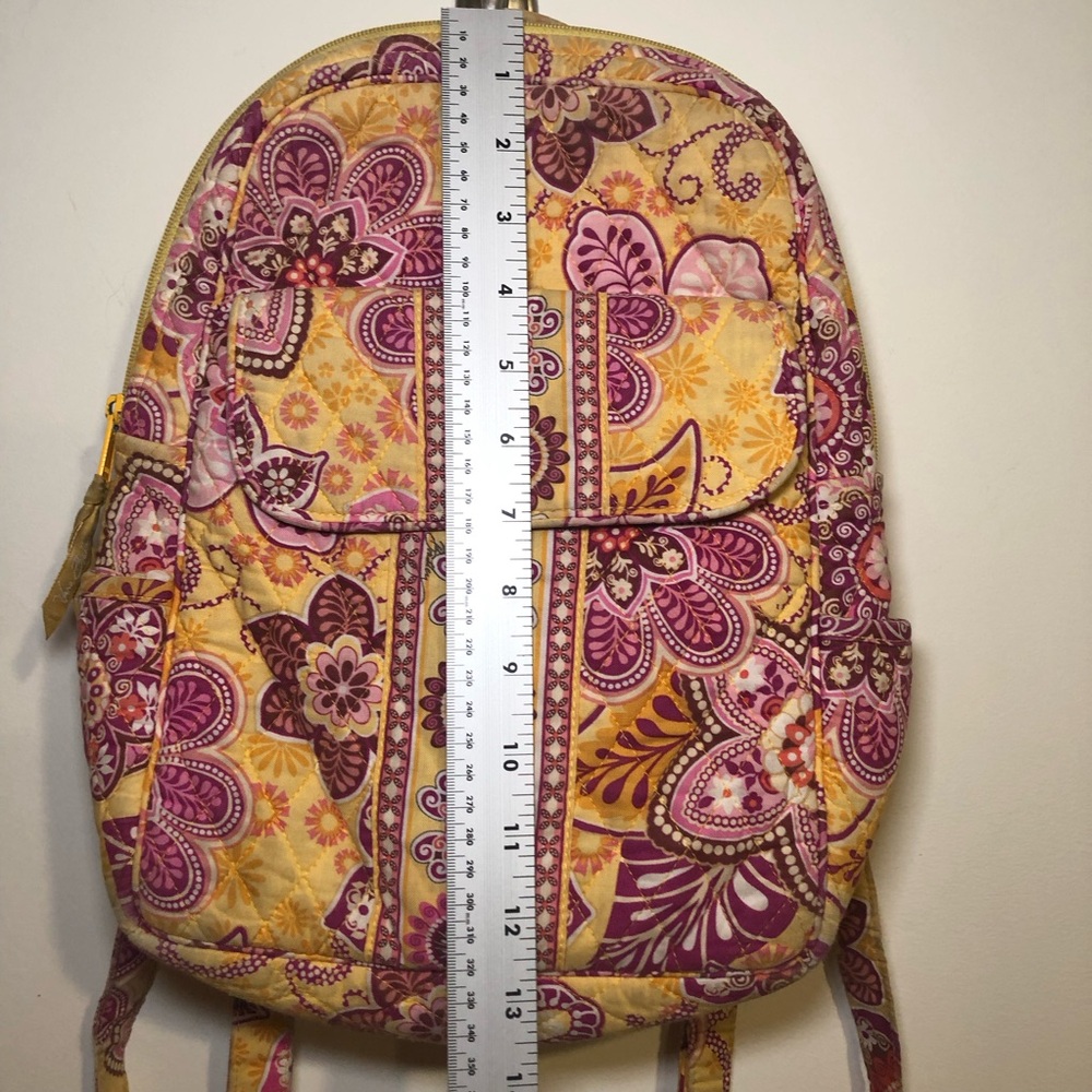 VERA BRADLEY BALI GOLD SMALL BACKPACK, PREOWNED CONDITION - Picture 2 of 16